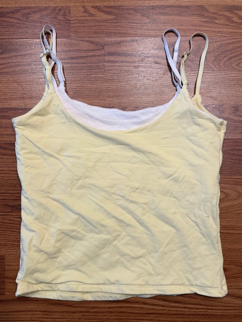 Abercrombie & Fitch Bra-Free Cami Tank Top Yellow Size L